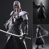 hot selling play arts kai final fantasy remake sephiroth pvc movable doll toy model 30cm recast in retail box