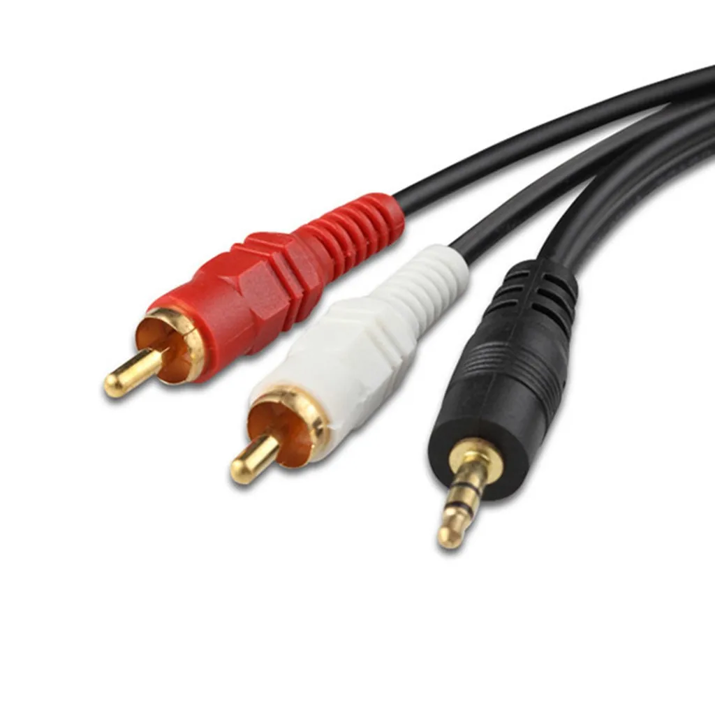 Mini Plug 3.5mm Jack to 2RCA Male Stereo Audio Cable Splitter extension Drop Shipping For Phone Headphone Speaker 1 order | Электроника