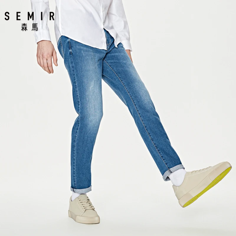 Мужские джинсовые брюки SEMIR новинка весны 2020 шорты для студентов с