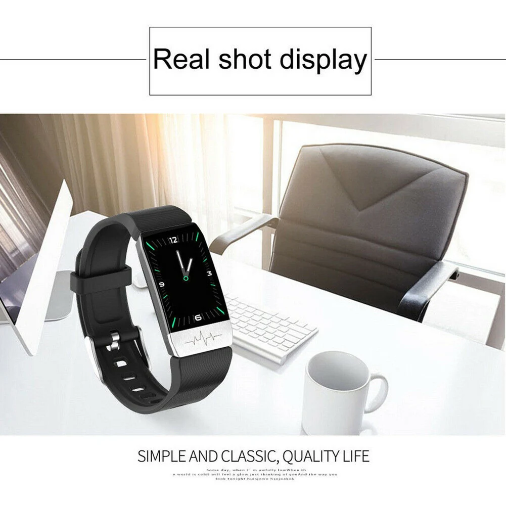 

Newly Smart Watch Body Thermometer Temperature Monitor Bracelet Waterproof Exercises Bracelet DO99