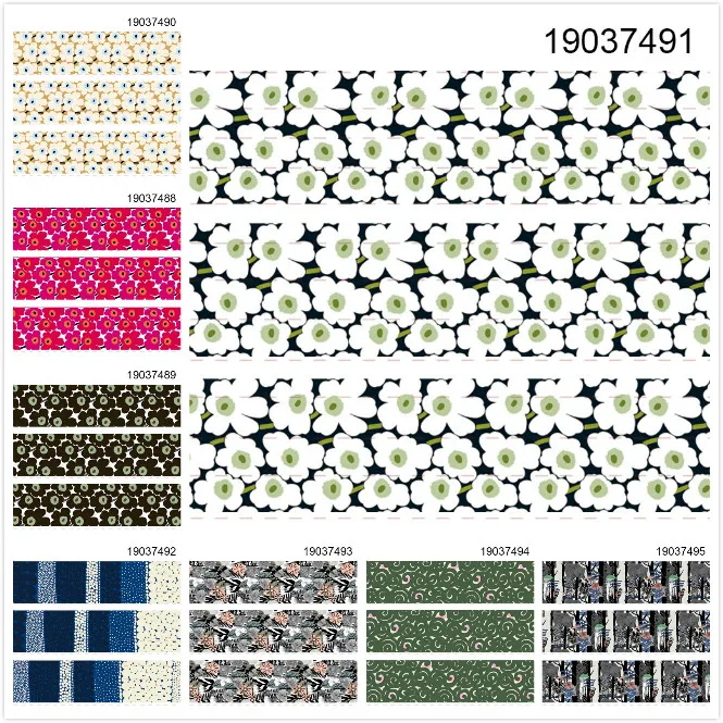 Winsome 50 ярдов 16 мм 38 75 лента с цветочным узором цветная печать Grosgrain FOE Ribbon | Дом и сад