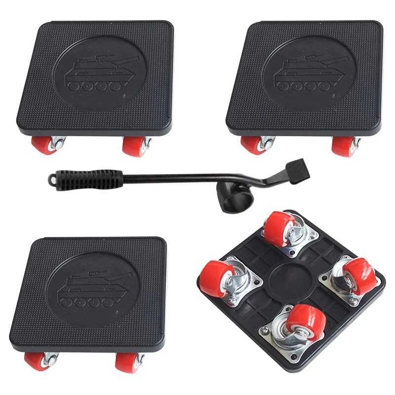 

4 PCS Moving Dolly Heavy Duty with Universal Wheel,for Furniture Appliance Moving Slider,350 Lbs Load Capacity