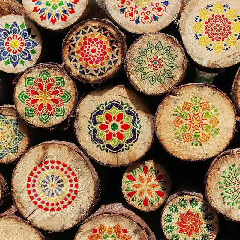 24 шт. шаблон для рисования мандалы|Трафареты| |