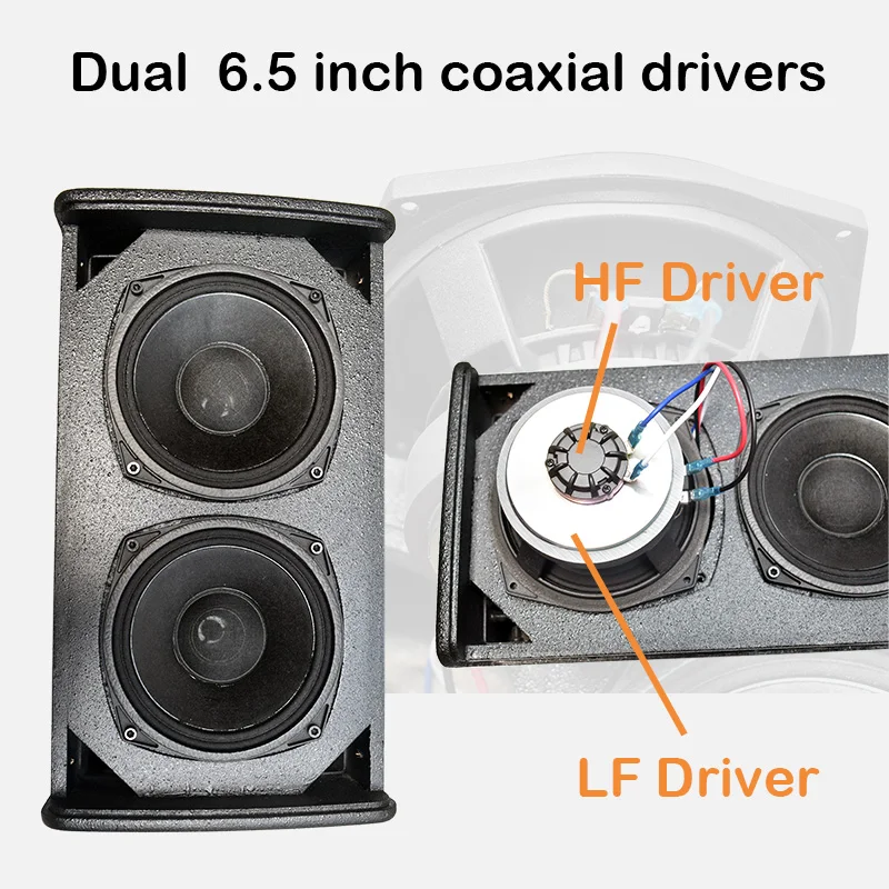 Двойной 6 5 дюймовый активный компактный Колонка PA динамик мощный тонкий громкий