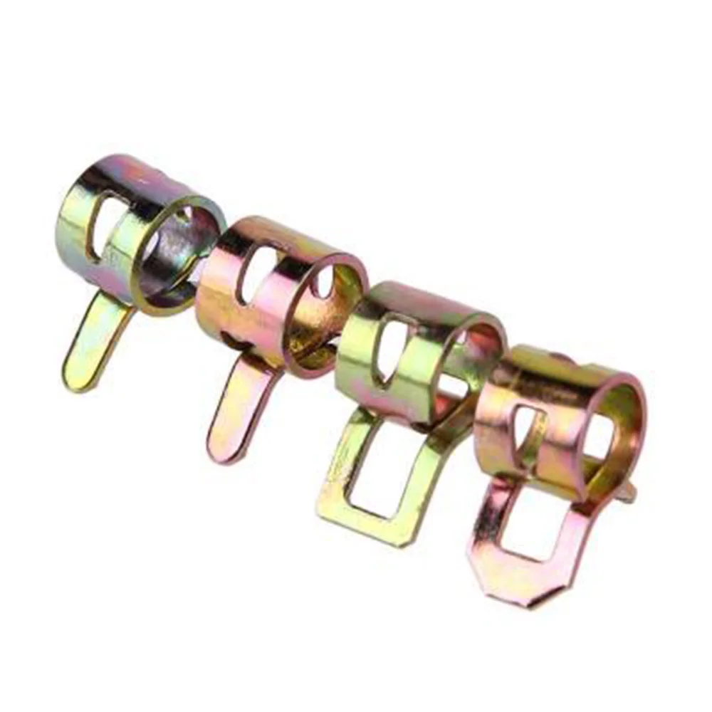 

New 10Pcs 6-15mm Spring Band Type Fuel Vacuum Hose Silicone Pipe Tube Clamp Clip