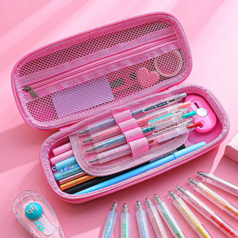 Большой Вместительный чехол карандаш 1 шт. Kawaii С мультяшным монстрам школьная