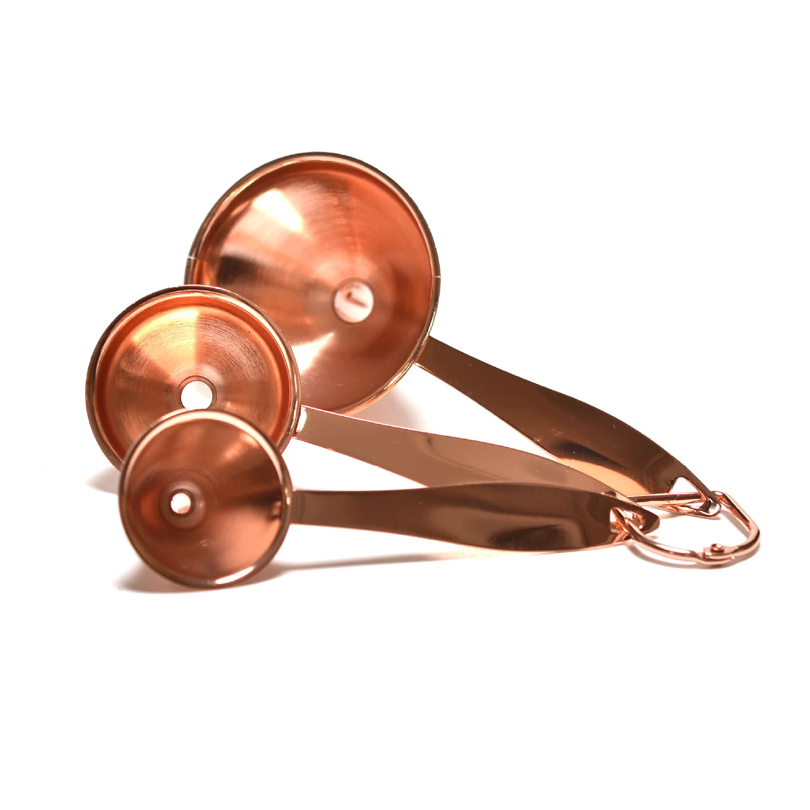 

3pcs Stainless Steel Kitchen Funnel Set With Hanging Hole for Transferring Essential Oils Liquid GHS99