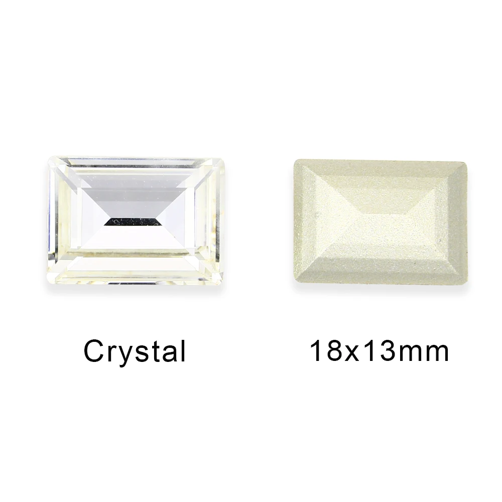 Прямоугольный Форма Камни Pointback с украшением в виде кристаллов стеклянные стразы