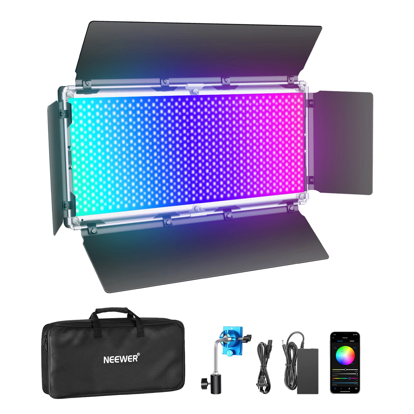 Светодиодная лампа Neewer 960 RGB с управлением через приложение SMD СВЕТОДИОДНЫЙ