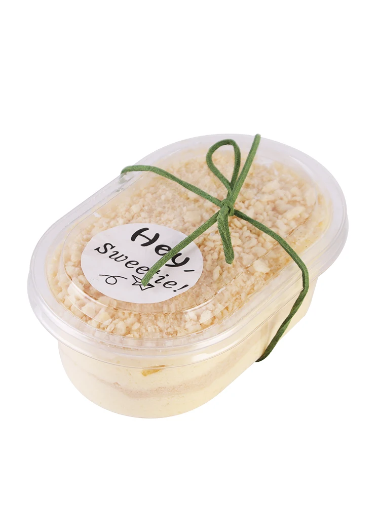 

50pcs Net red 500ml transparent cute bowl mousse cake plastic box ice cream tiramisu packaging gift boxes DIY party favors box