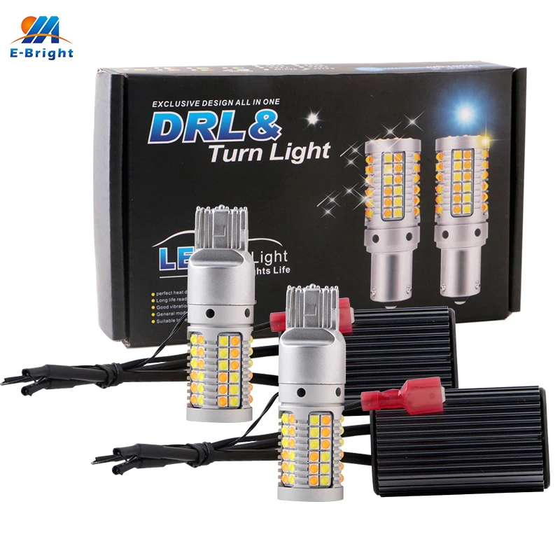 1 комплект DRL указатель поворота светильник T20 w21w 7440 3030 без ошибки Hyperflash wy21w