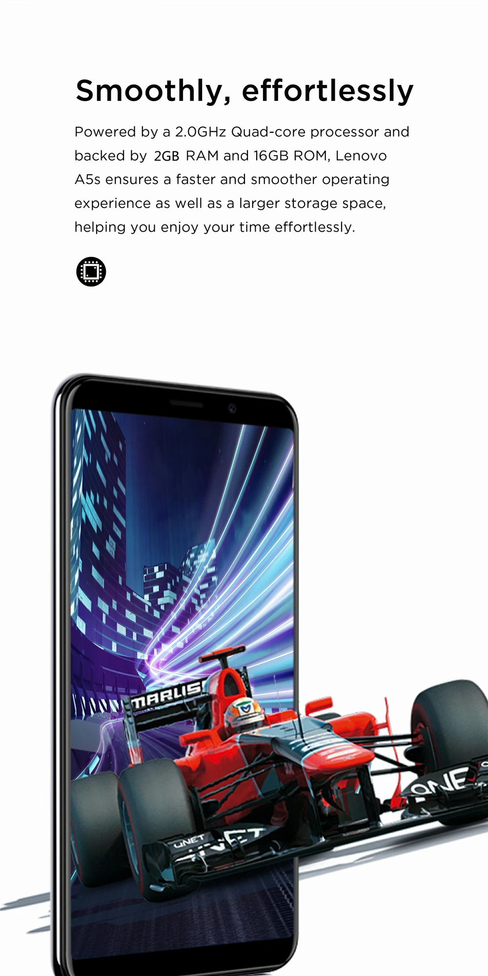 Смартфон lenovo A5s 2 Гб 16 Гб MT6761 с четырехъядерным процессором 13 МП и камерой, 5,45 дюймов, HD 18:9 экран, 3000 мАч, разблокировка лица