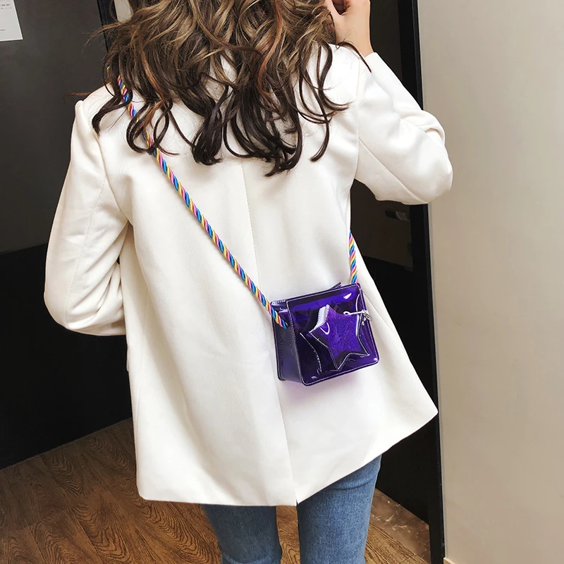 Мини Детская сумочка прозрачные детские сумки через плечо модные маленькие из