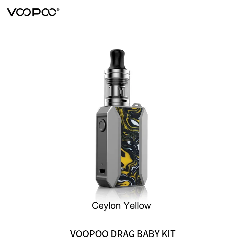 Новый комплект Voopoo Drag Baby Trio встроенный аккумулятор 1500 мА/ч с баком для вейпа 1 8 мл