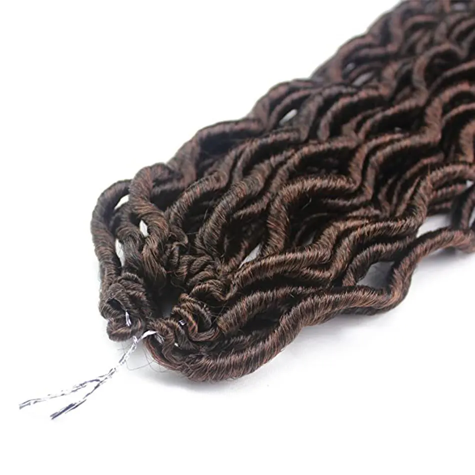 Богиня искусственные локоны в стиле Crochet косы волнистые синтетические косички