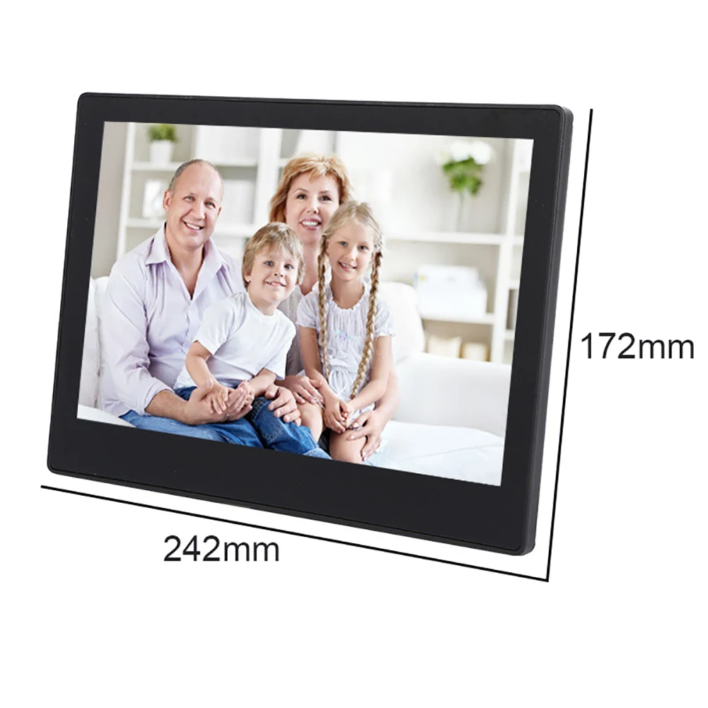 Цифровая фоторамка со светодиодной подсветкой 10 дюймов Wi-Fi HD экран электронный