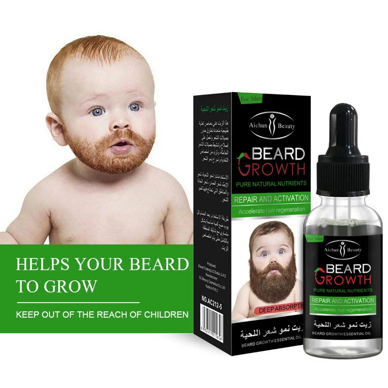 

30ml Natural Organic Men Moustache Liquid Beard Oil Growing Essential oil Beard Wax Balm Hair Loss Products Groomed Beard Growth