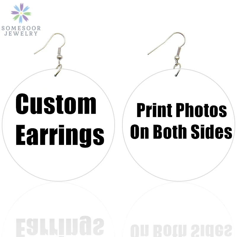 SOMESOOR Love My Black Roots African Wood Dangle Earrings Excellent Melanin Sayings Afro Girl Natural Hair Design For Women Gift | Украшения