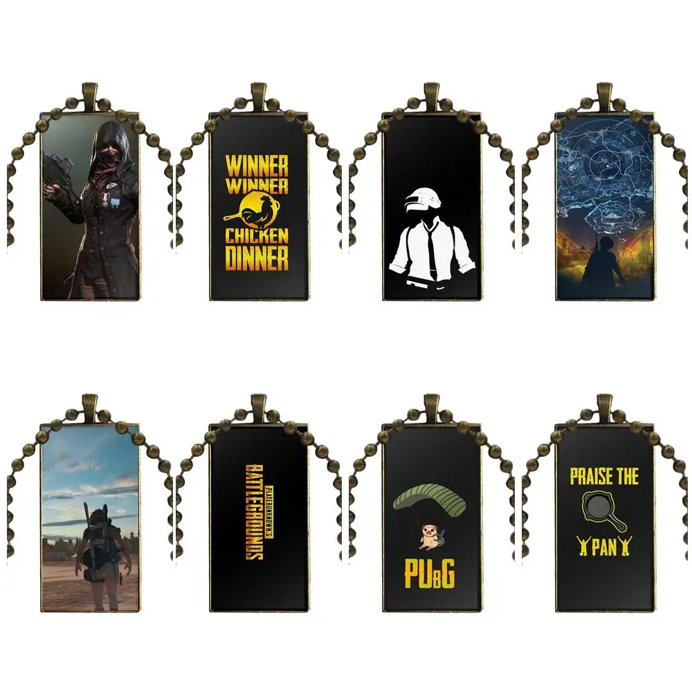 Для детей бусы Pubg игра художественная стеклянная подвеска с изображением