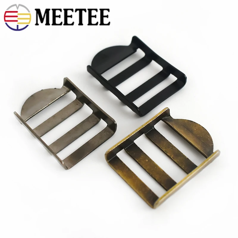 Meetee 4/10 шт. 25 мм Металлические пряжки для лестницы регулировка ремешка тройная