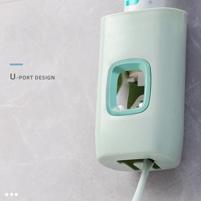 

Toothpaste Holders Storage Organizer Rack Toothpaste-Dispenser Bathroom-Accessories-Set Squeezers Wall-Mount-Stand Dust-Proof