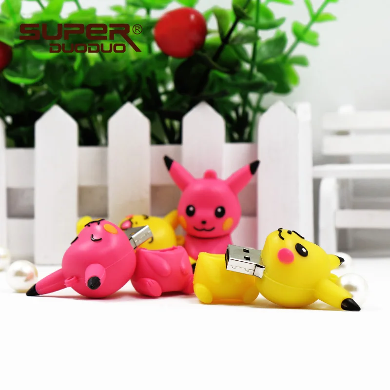 Usb флеш-накопитель 128 ГБ шариковая ручка эльфа 64 Гб pokemon Pikachu pendrive 32 ГБ 16 ГБ 8 ГБ 4 ГБ usb memory stick usb 2,0