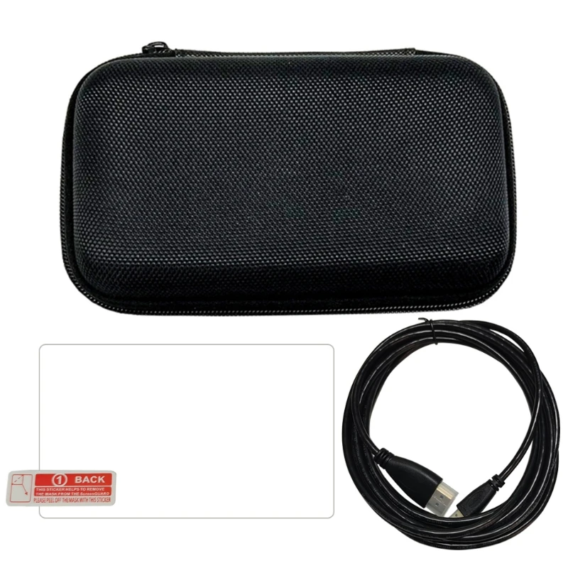 

Carrying Suitcase, Portable Bag Tempered Glass Film & Cable for Retroid Pocket 2 Accessories Kit
