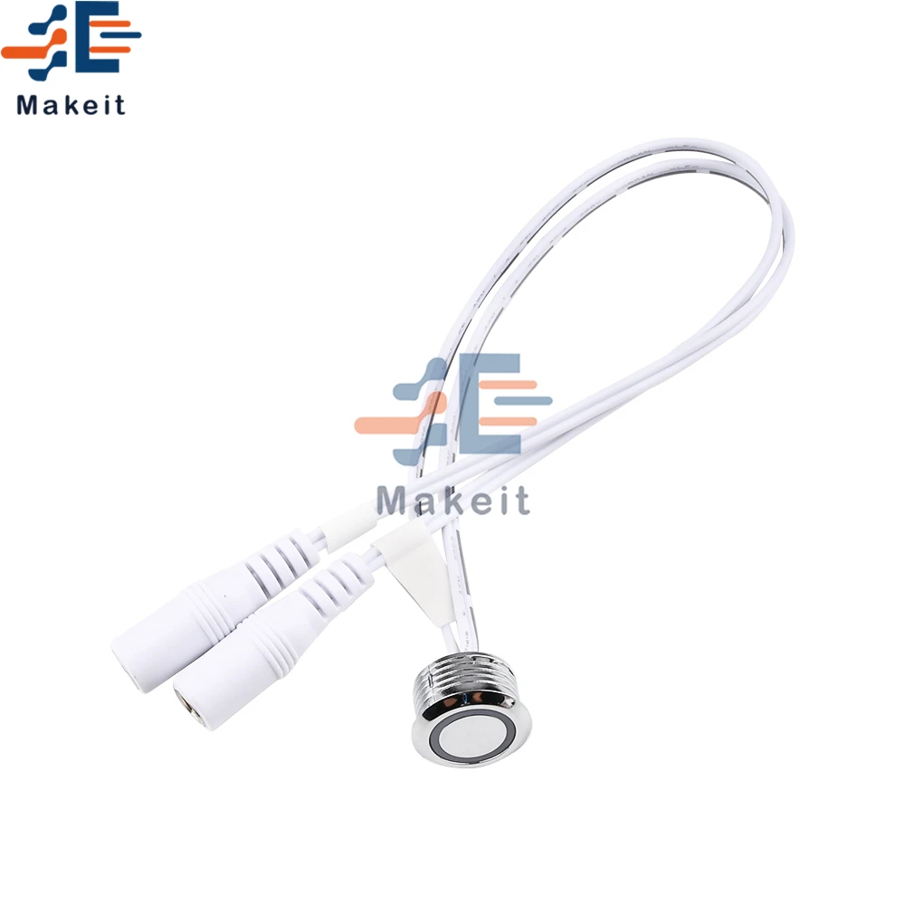 Светодиодный диммер переключатель DC12V светодиодный круглый металлический