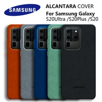 100 original genuine samsung s20 ultra case galaxy s20plus s20 plus alcantara cover leather premium full protect cover 5 color