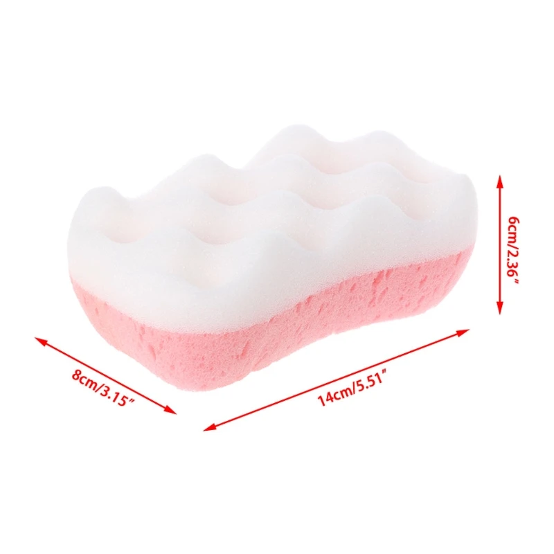 

Three Colors Skin Care Bath Sponge Soft And Comfortable Body Scrubber Massage Bath Brush Bathroom Supplies