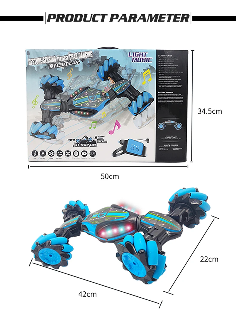 Remote Control Car Stunt Cars Toys for Boys Gesture Induction Twist Cars Machine on the Radio Electric Carros Drift RC Car