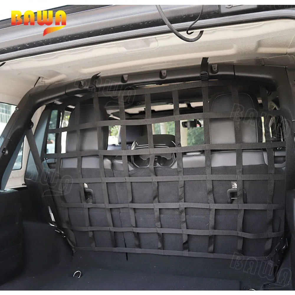 BAWA Автомобильный багажник грузовая защитная сетка аксессуары для Jeep Wrangler JK JL 2007- разделительная ПЭТ изоляционная сетка