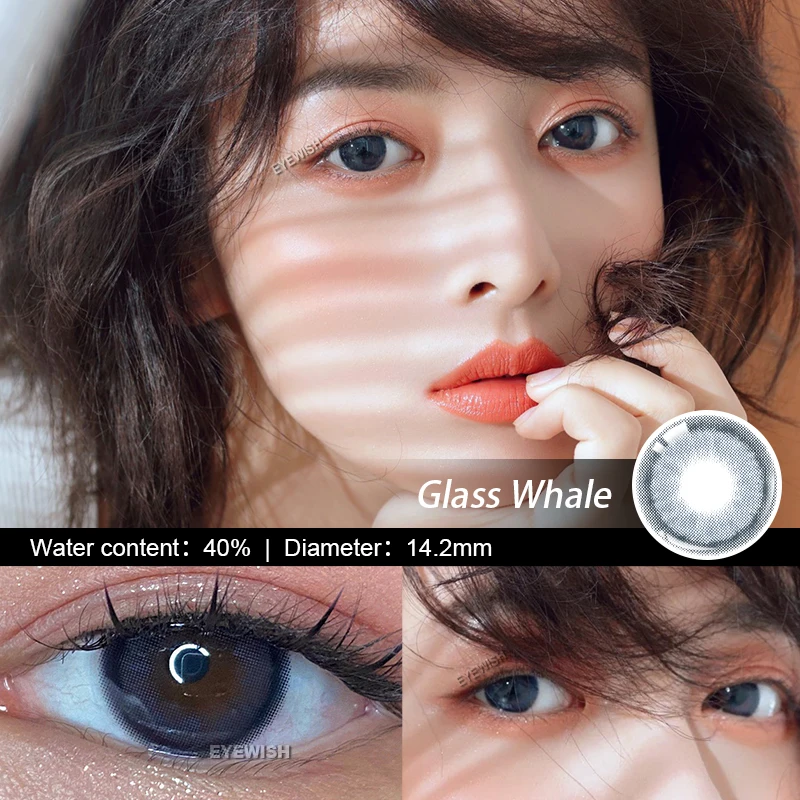 eyewish 2pcspair lenses 10 tone colored lenses for eyes comestic natural pupil colorful contact lenses with free small cases free global shipping