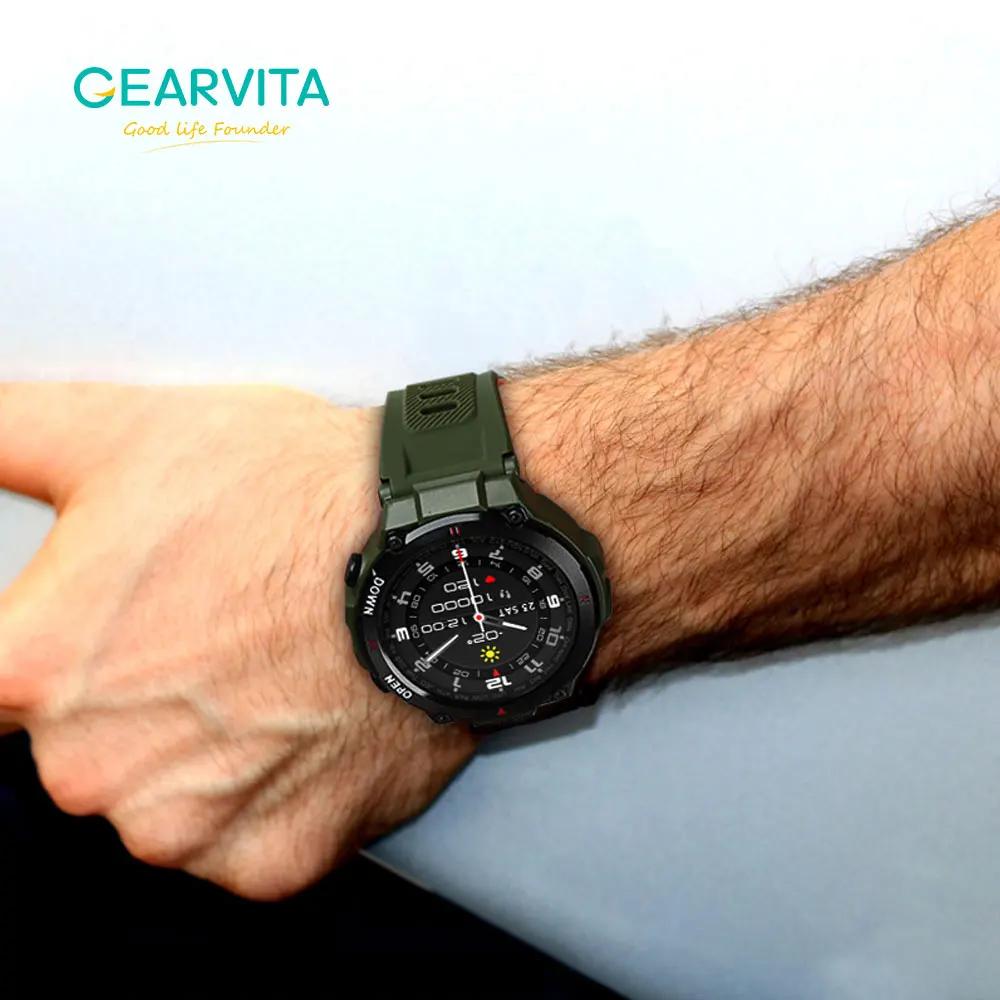 

Gearvita K22 Smart Watch Bluetooth Call Fitness Tracker Music Heart Rate Outdoor Sports Smartwatch For Huawei Phone Android IOS