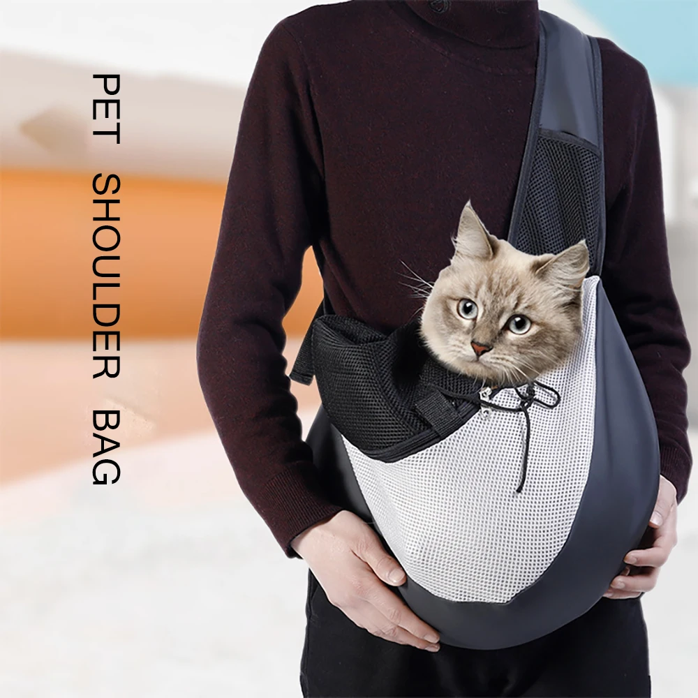 Переноска для питомцев Сетчатая Сумка на плечо из ткани Оксфорд путешествий и