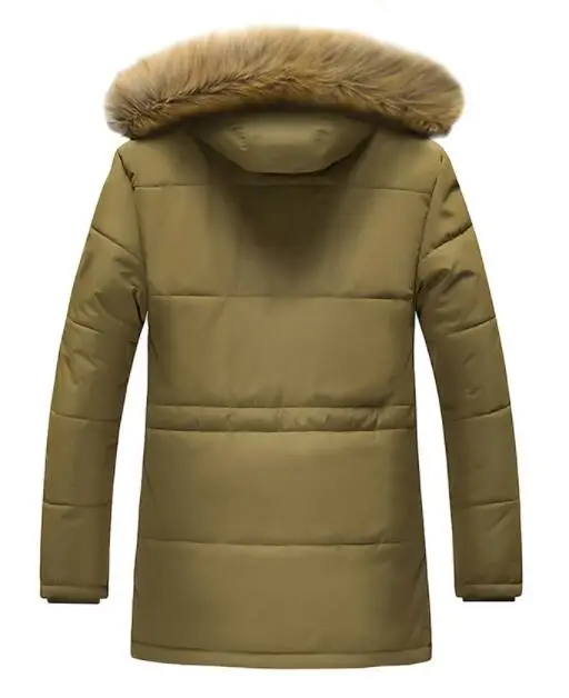 Mens Winter Jackets Fur Collar Coats Winter Jacket Men Thickening Warm Men Clothes Hooded Man's Long Outerwear M-7XL
