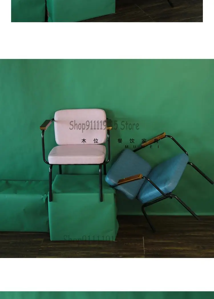 Металлическое кресло в стиле ретро стул для отдыха кофейни обеденный креативный