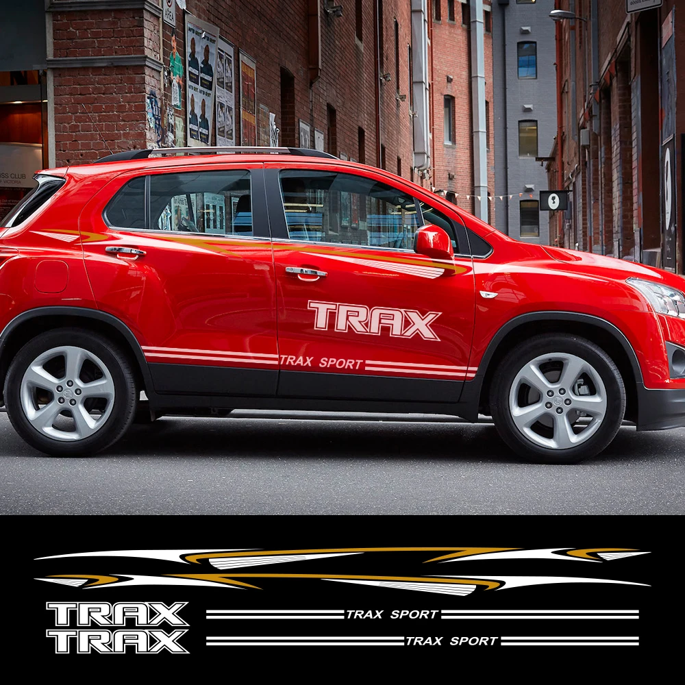 Стильные боковые наклейки для автомобиля Chevrolet Trax 2 шт. виниловая пленка стильные
