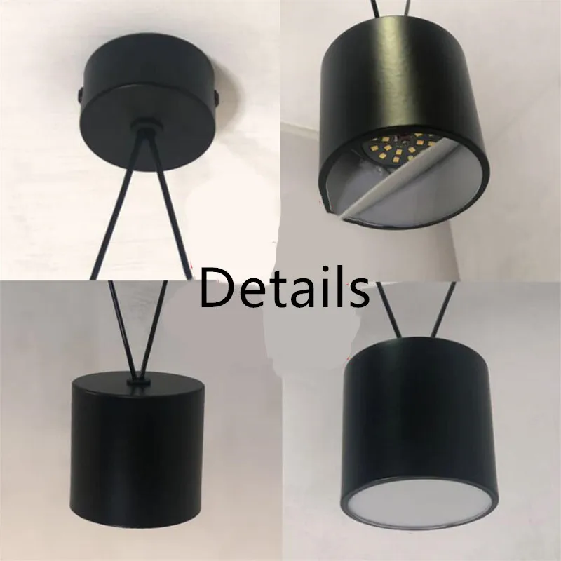 Пост современный Лофт Геометрическая линия Led подвеска Столовая бар фойе