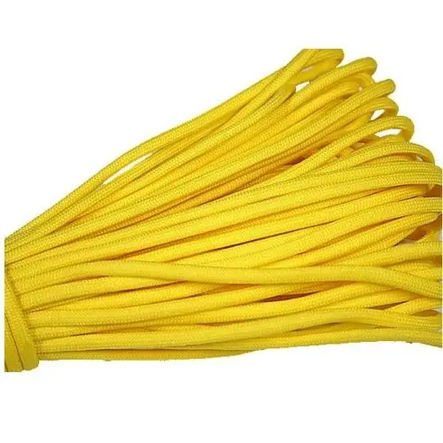 Yellow 30FT 550lb парашютный шнур с 7 ключевого веревка 4 мм диаметр для кемпинга Пеший Туризм на открытом воздухе дома 9,1 м сплошной Цвета - Цвет: Yellow
