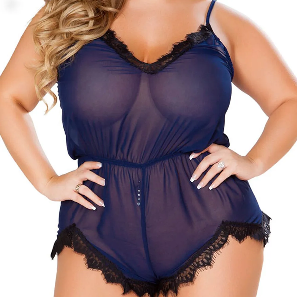 

Sexy Women Lace Girl Plus Size Lingerie Corset Lace Underwear One Piece Pajamas Breathable Comfortable intimates bras set