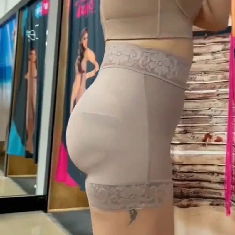 High Waist High Compression Tummy Control Waist Trainer Butt Lifter Seamless Lace Shapers Short Skims Fajas Colombianas Cinta