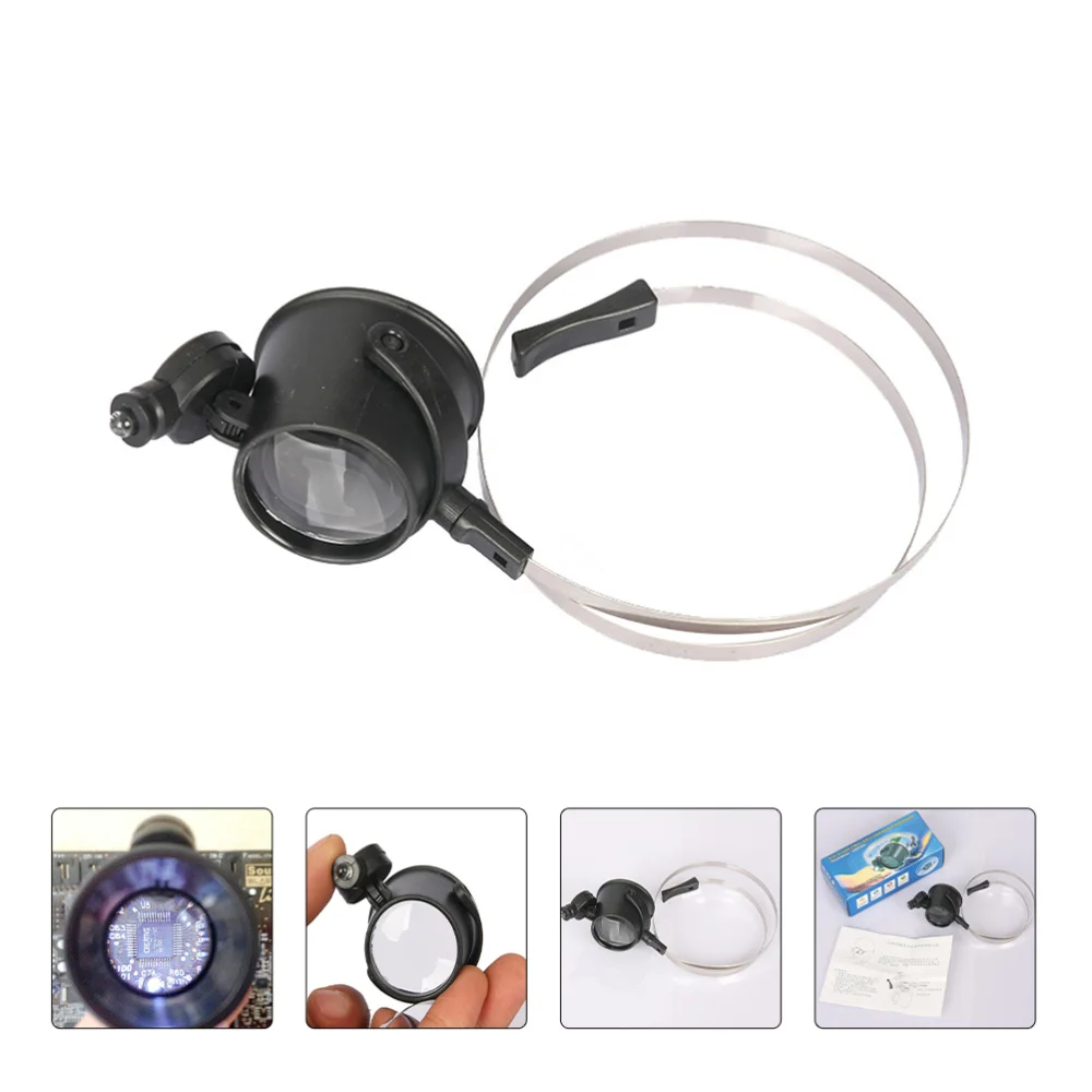 

1 Set Head Wearing Magnifying Glass Practical Sturdy Clock Repair Magnifier