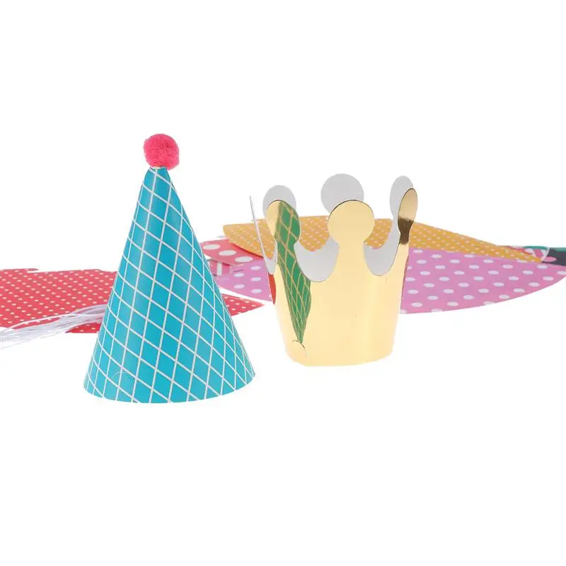 С днем рождения баннер шляпы набор коронок реквизит для украшения вечеринки