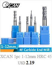 XCAN 10 шт 1,4 мм Mirco PCB сверло набор 3,175 мм хвостовик твердосплавное сверло для сверла печатная плата точильное сверло с ЧПУ
