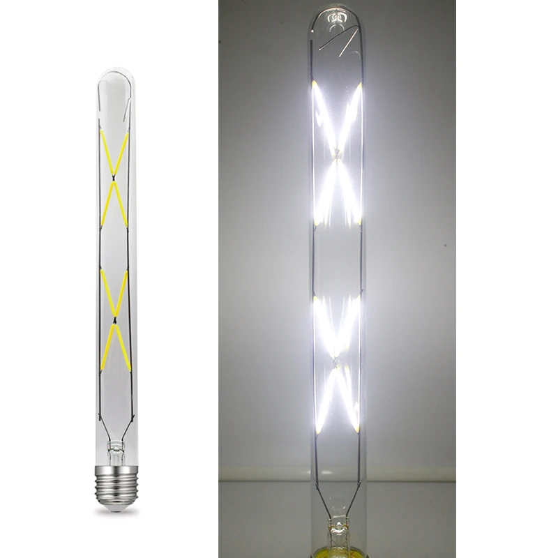 JCking Dimmable 6Watts 8Watts Led Tube E27/E26 110V 220V Vintage Retro Dimming Filament Bulbs Lamp For Chandelier Lighting | Лампы и