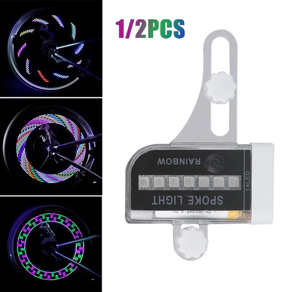 

MTB Bicycle Wheel Spoke Light 30 Changes 14 LED Motorcycle Cycling Bicycle Bike Wheel Signal Tire Spoke Lights