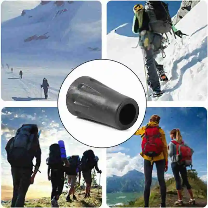 

1Pcs 40mm Trekking Pole Tip Cover Feet For Hiking Stick Protectors go Walking smoothly Anti-slip Poles J0Y9