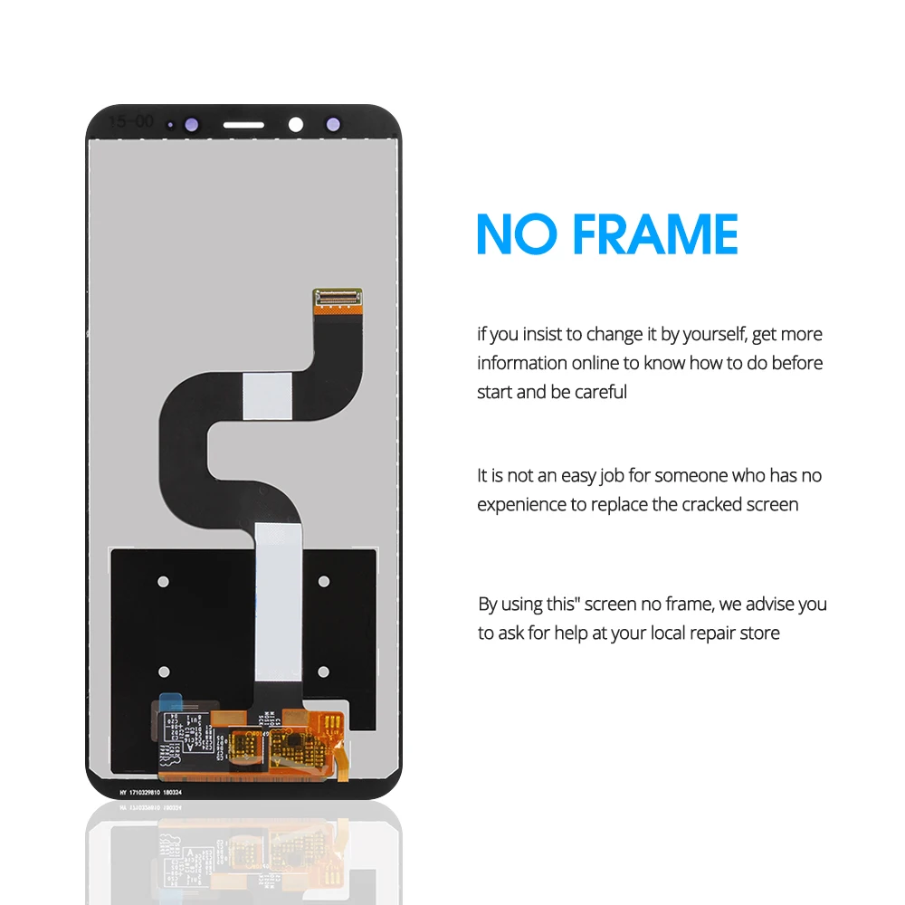 5 99 &quotоригинальный Mi 6X ЖК дисплей с рамкой для XiaoMi A2 MIA2 экран Замена дигитайзер