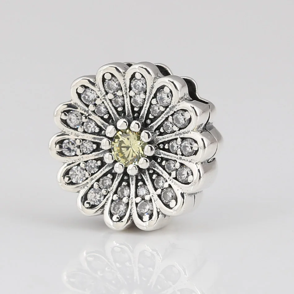 

Authentic S925 Silver Shine Reflexions Daisy Clip Charm fit Lady Bracelet Bangle DIY Jewelry